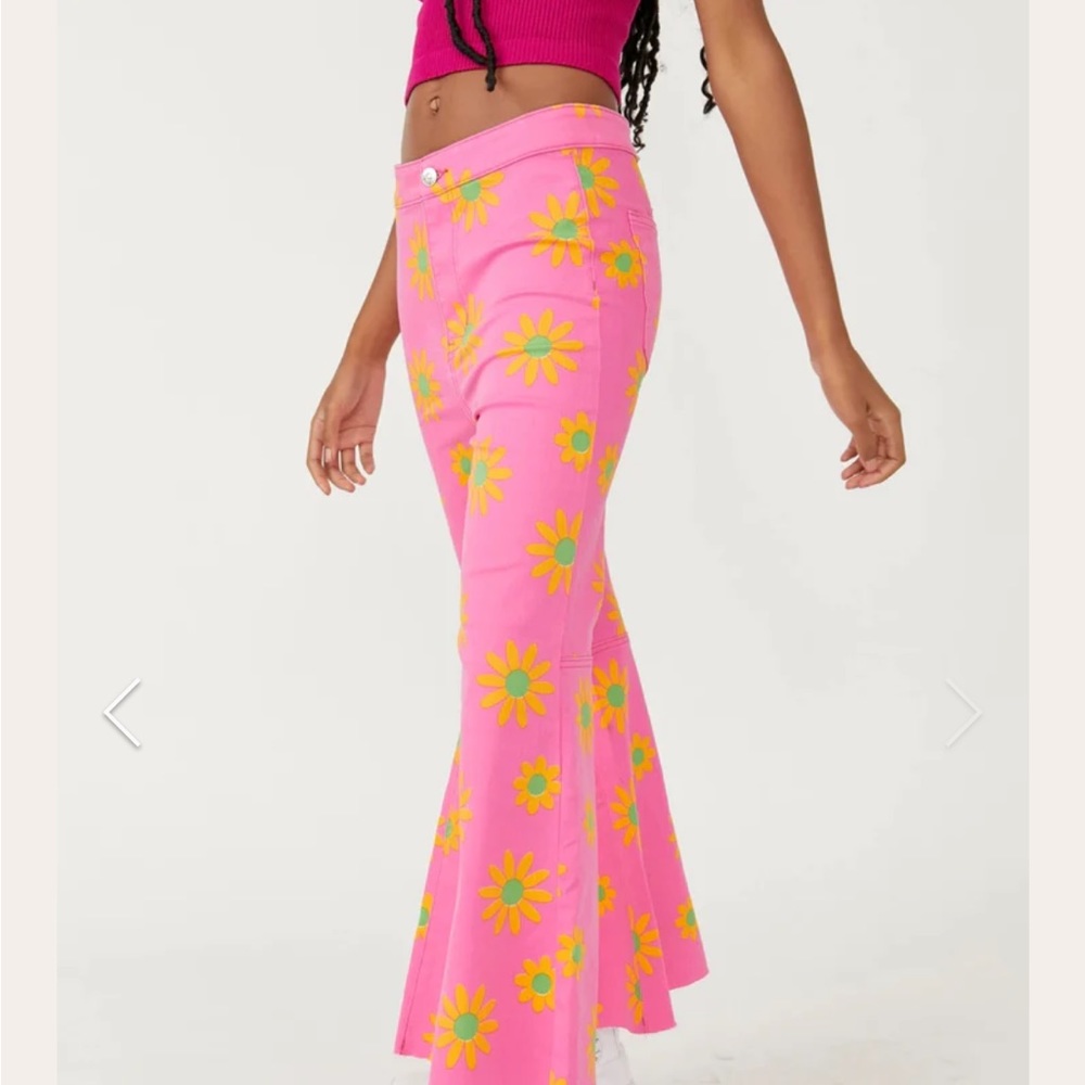 Free People Youthquake Printed Crop Flare